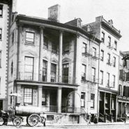 1891 picture of 7-8 State St.The church is located next to the James Watson House, a New York City landmark[